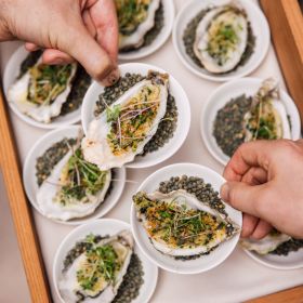 Small appetizers served in the LUX Restaurant and Bar.